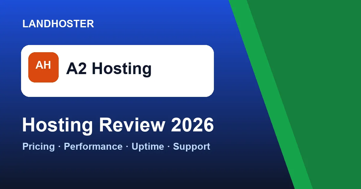 A2 Hosting review 2026 hosting pricing and performance