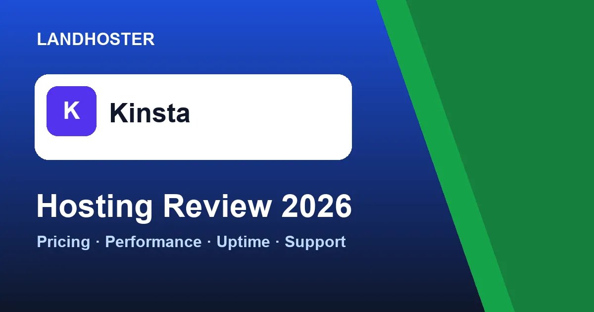 Kinsta review 2026 hosting pricing and performance