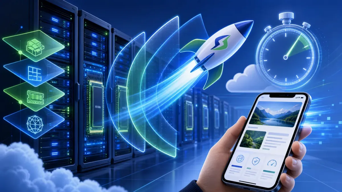 تقنيات الاستضافة السريعة لتحسين وقت تحميل الموقع