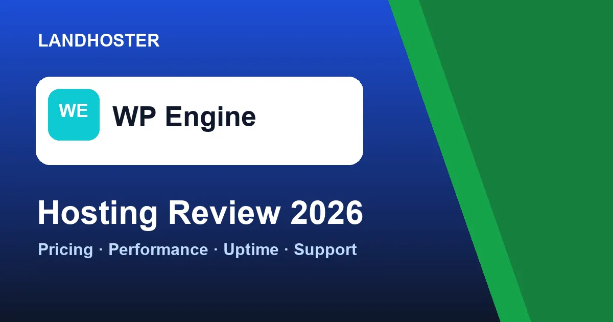 WP Engine review 2026 hosting pricing and performance